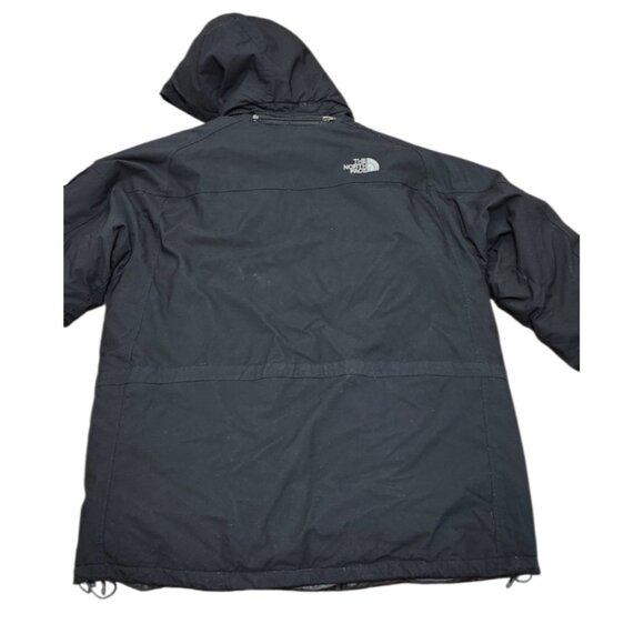 The North Face HyVent Insulated Parka Jacket Black Hooded Winter Coat  Size XL - Picture 6 of 14